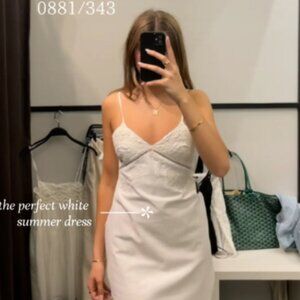 Zara NWT Perfect White Dress